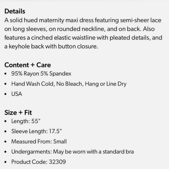 Pinkblush Mauve Lace Sleeve Maxi Dress - Picture 13 of 13